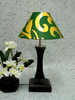 green wood and metal table lamp - 1204530 - Standard Image - 2