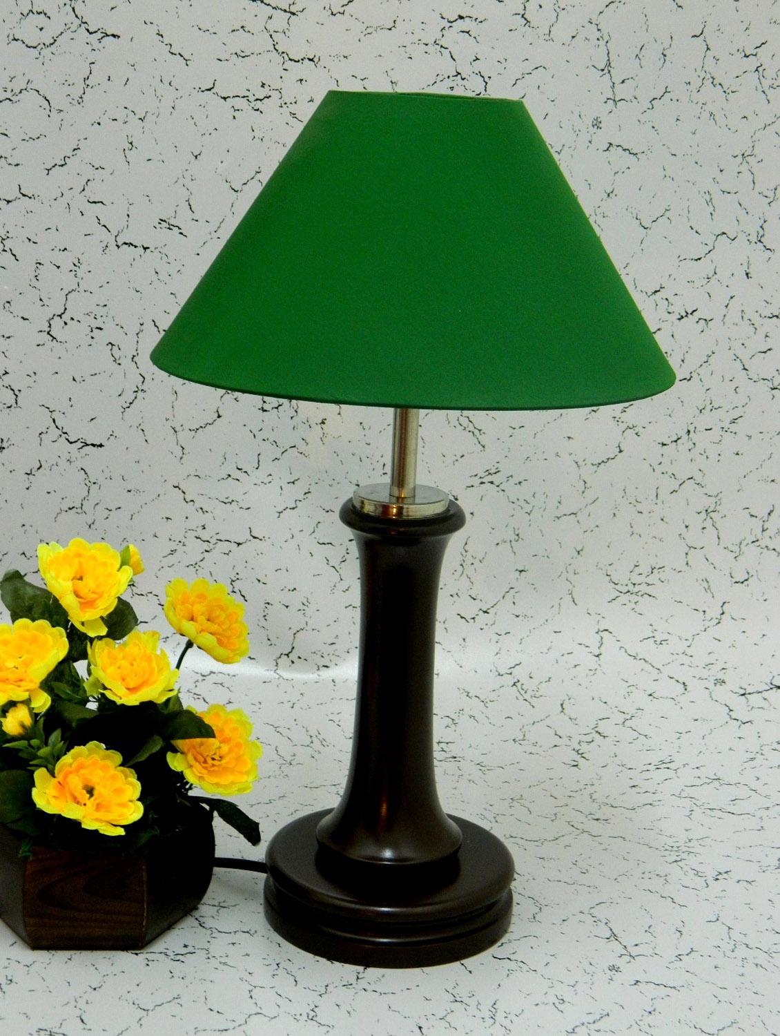 green wood and metal table lamp - 1204542 - Zoom Image - 2