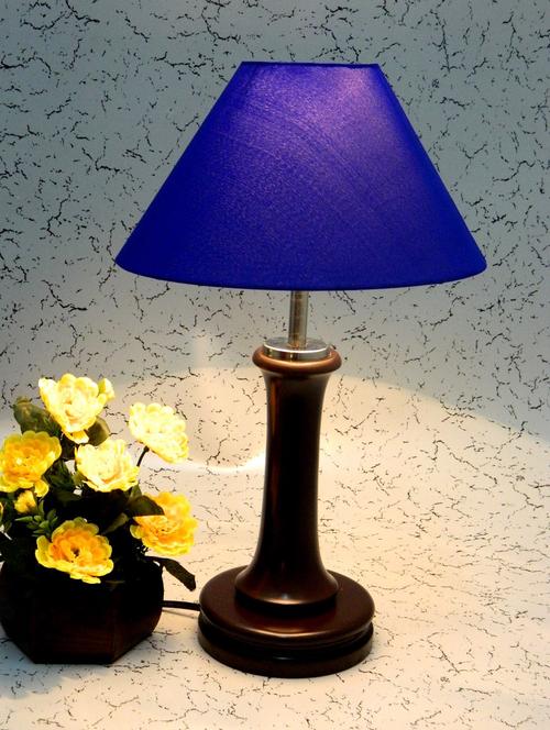 blue wood and metal table lamp - 1204543 - Standard Image - 1