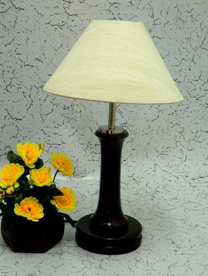 brown wood and metal table lamp - 1204548 - Standard Image - 2