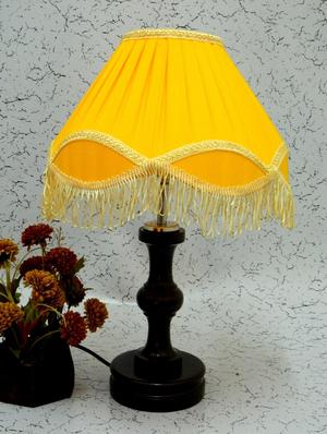 yellow wood and metal table lamp - 1204568 - Standard Image - 2