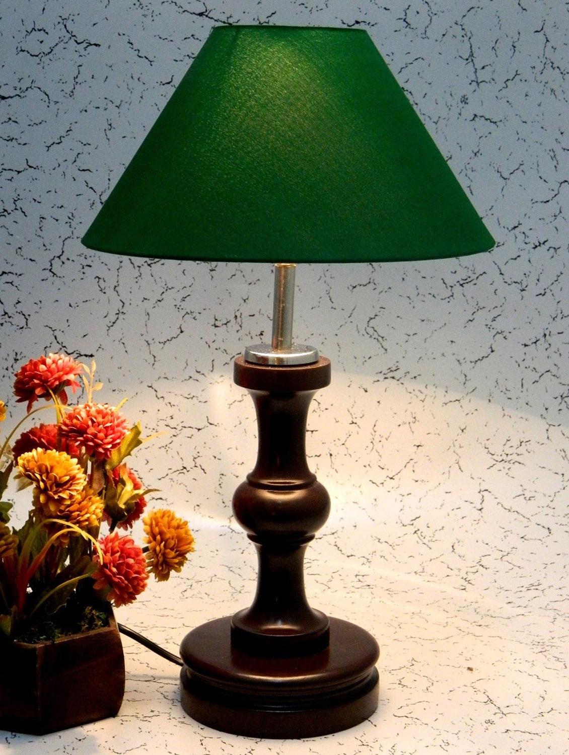 green wood and metal table lamp - 1204583 - Zoom Image - 1