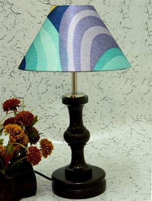 multicolored wood and metal table lamp - 1204585 - Standard Image - 2
