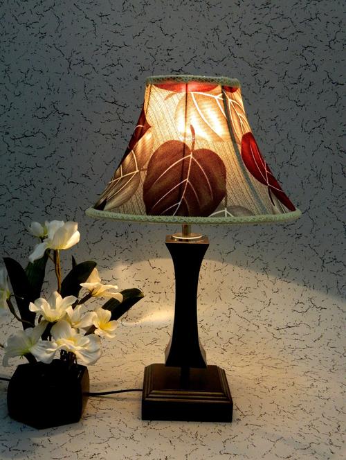 brown wood and metal table lamp - 1204633 - Standard Image - 1