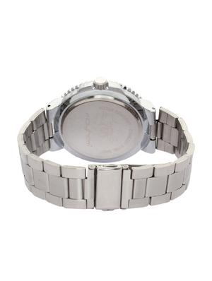 round frame blue base metallic strap watch - 1206048 - Standard Image - 3