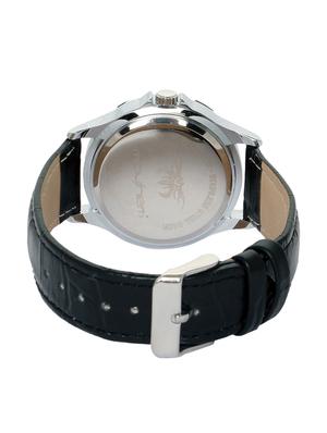 silver round frame black base black solid watch - 1206062 - Standard Image - 3