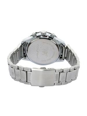 black base black round frame silver strap watch - 1206068 - Standard Image - 3