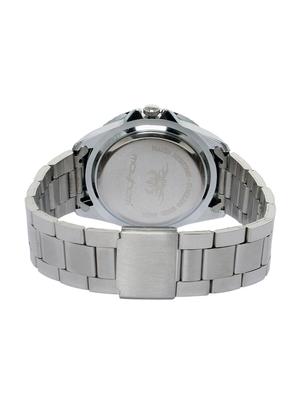 black base black round frame silver strap watch - 1206071 - Standard Image - 3