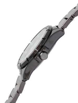 solid black round frame base strap watch - 1206076 - Standard Image - 2