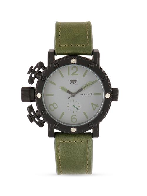 white base green dialer solid green strap watch - 1206088 - Standard Image - 1