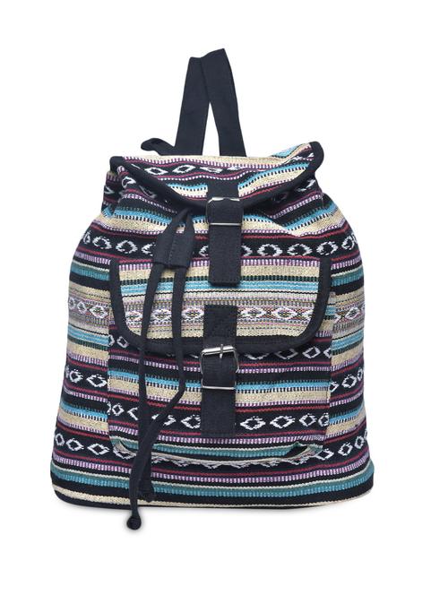 multicolored canvas buckled backpack - 1206400 - Standard Image - 1