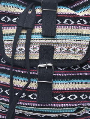 multicolored canvas buckled backpack - 1206400 - Standard Image - 4