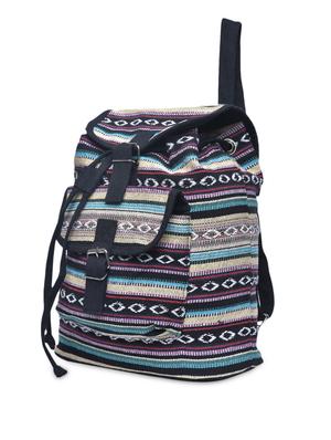 multicolored canvas buckled backpack - 1206400 - Standard Image - 5