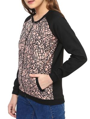 multi colored fleece sweatshirt - 12068026 - Standard Image - 2