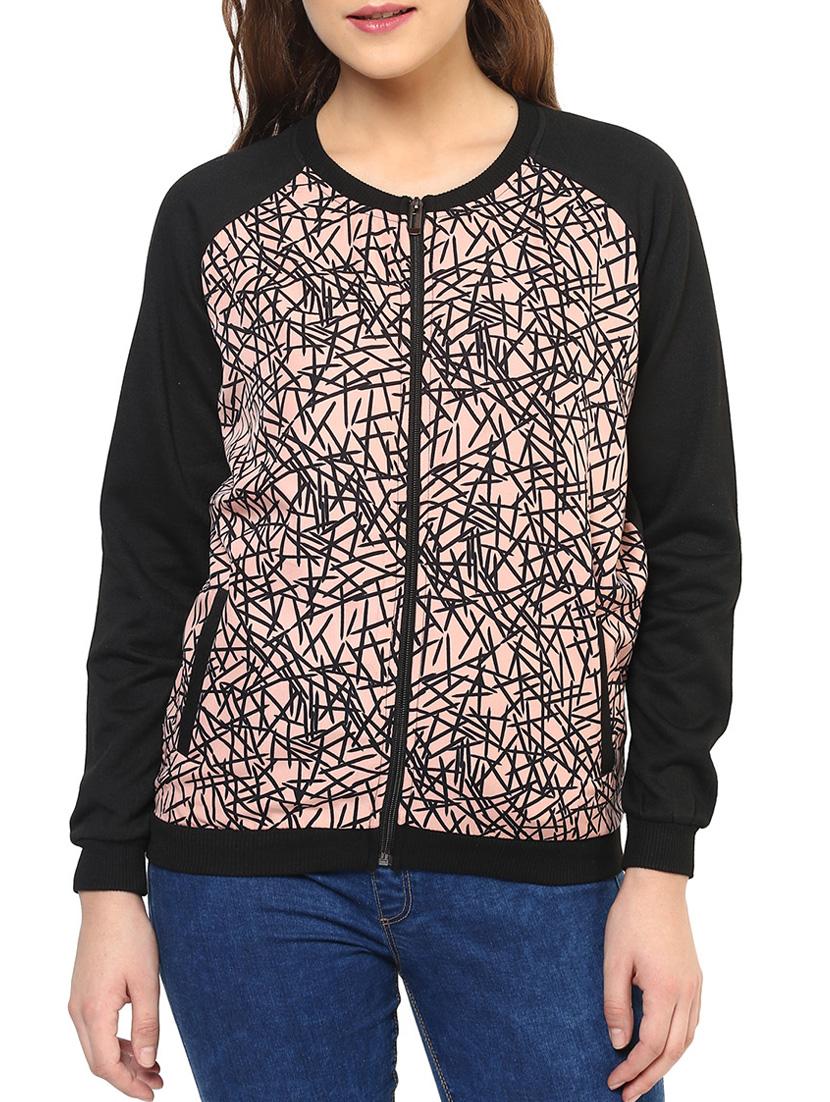 multi colored fleece sweatshirt - 12068026 - Zoom Image - 1