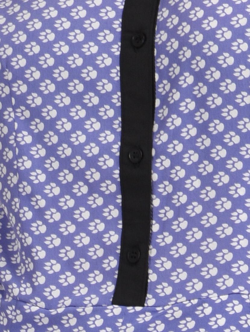 blue printed dress - 12076472 - Zoom Image - 4