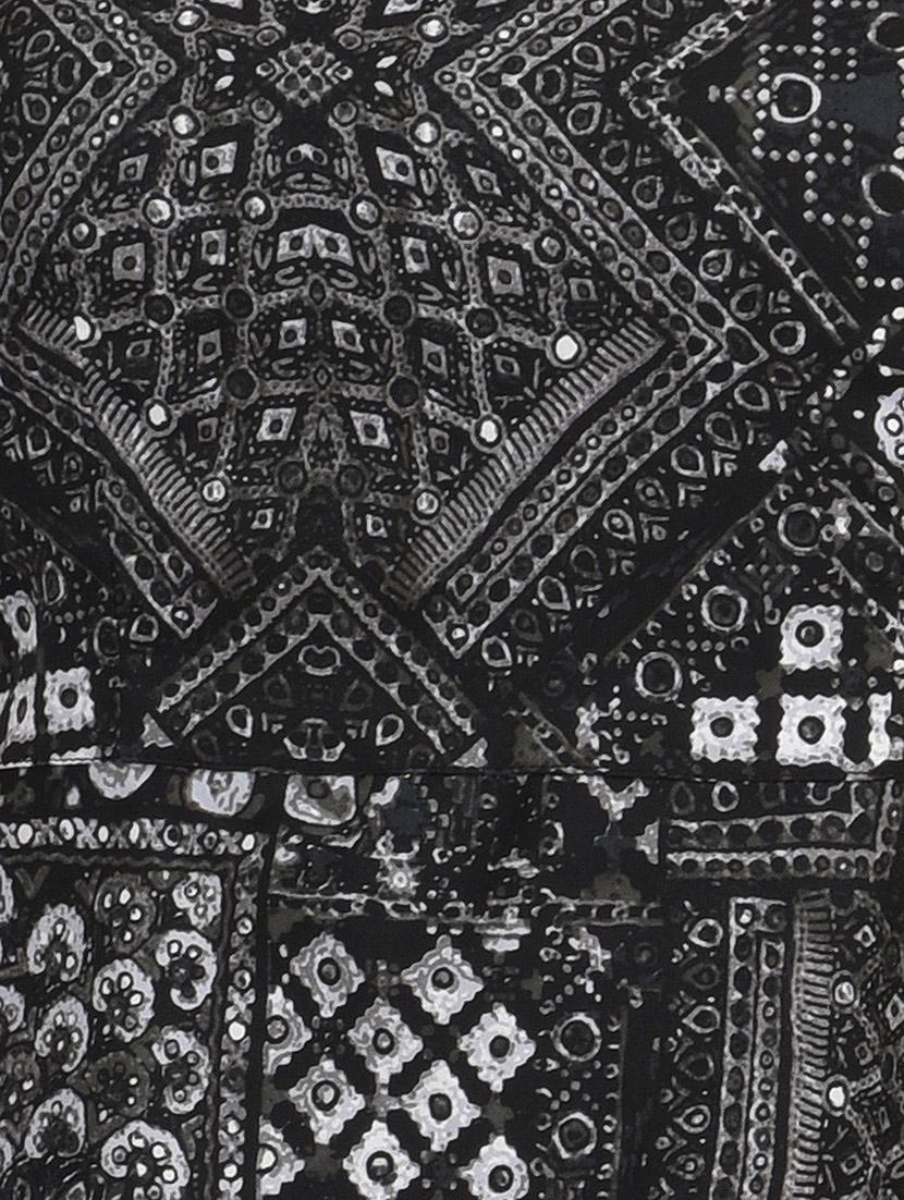 black printed crepe dress - 12076473 - Zoom Image - 4