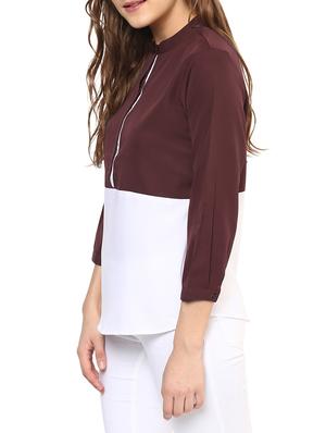 wine and white regular top - 12077490 - Standard Image - 2