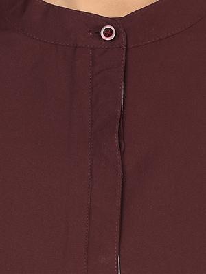 wine and white regular top - 12077490 - Standard Image - 4