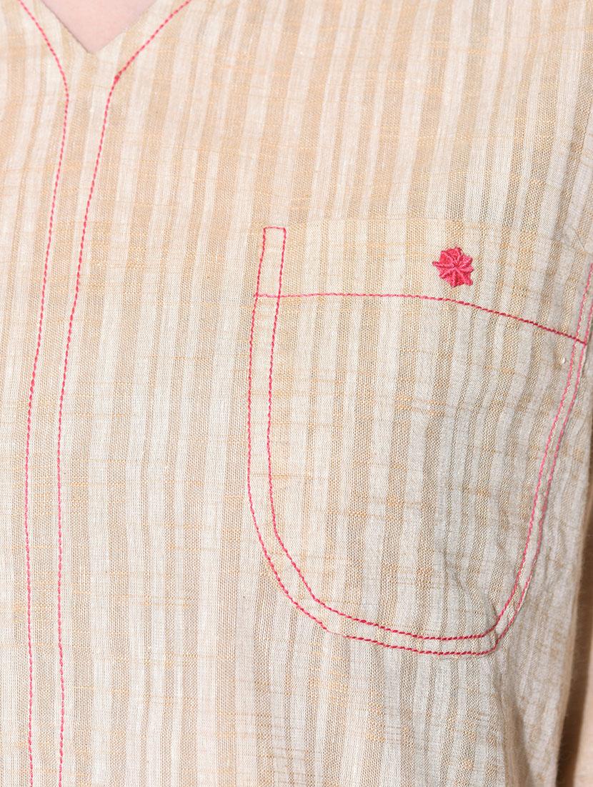 pocket patch striped top - 12080998 - Zoom Image - 4