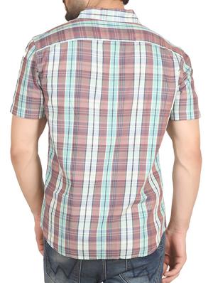 brown cotton casual shirt - 12082490 - Standard Image - 3