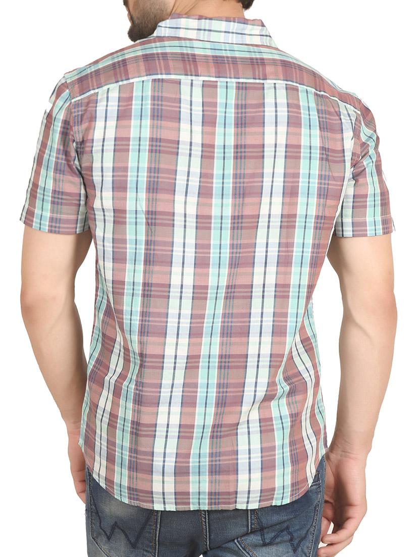 brown cotton casual shirt - 12082490 - Zoom Image - 3