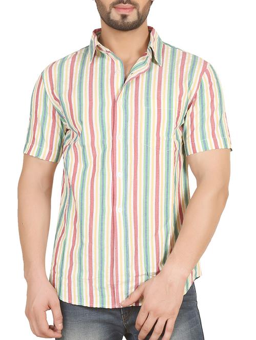 multi colored cotton casual shirt - 12082502 - Standard Image - 1