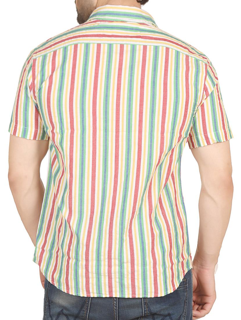multi colored cotton casual shirt - 12082502 - Zoom Image - 3