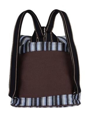 brown canvas printed backpack - 12083070 - Standard Image - 2