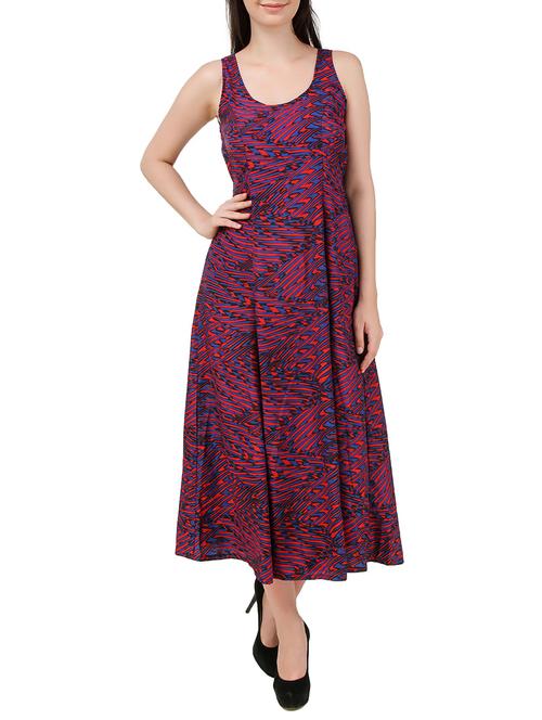 red printed dress - 12083244 - Standard Image - 1