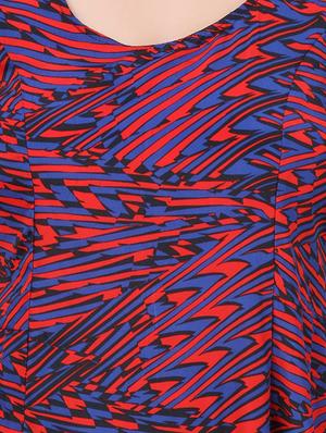 red printed dress - 12083244 - Standard Image - 4