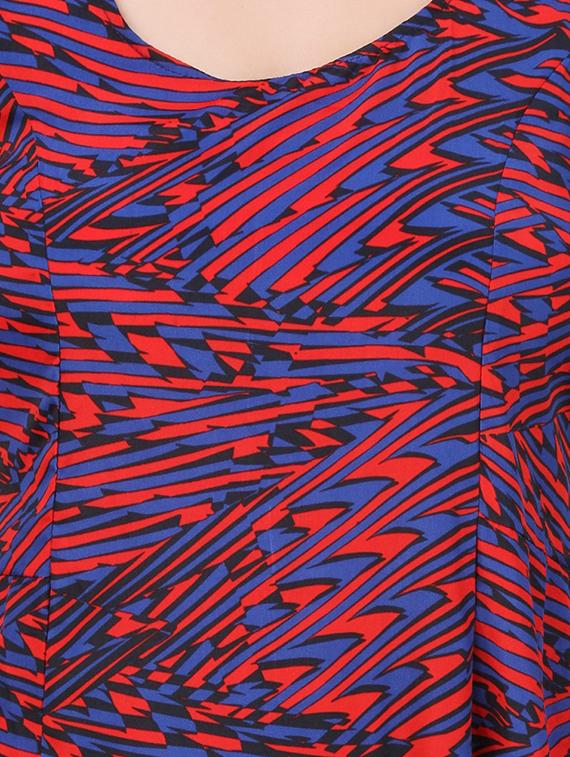 red printed dress - 12083244 - Zoom Image - 4