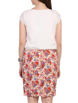 pleat detail floral blouson dress - 12084636 - Standard Image - 3