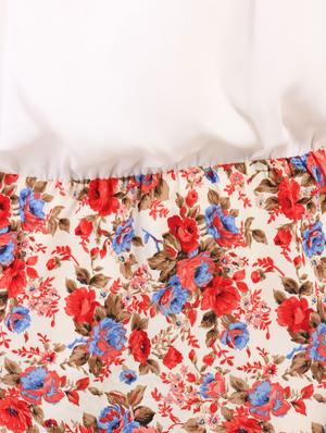 pleat detail floral blouson dress - 12084636 - Standard Image - 4