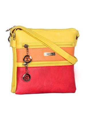multi colored synthetic leather sling bag - 12086451 - Standard Image - 5