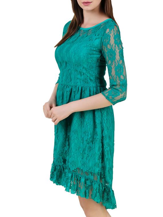 green lace dress - 12092602 - Zoom Image - 2
