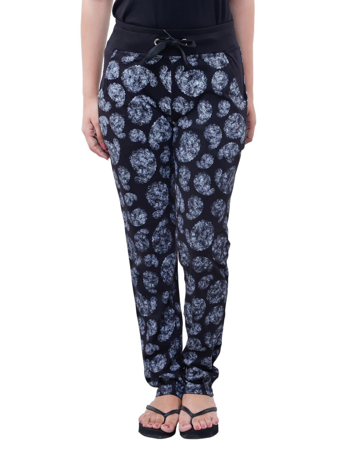 black cotton track pants - 12092709 - Zoom Image - 1
