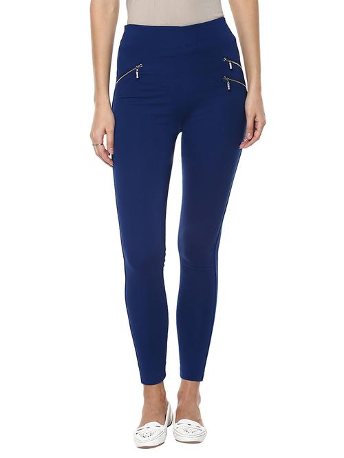 blue viscose jeggings - 12095987 - Standard Image - 1