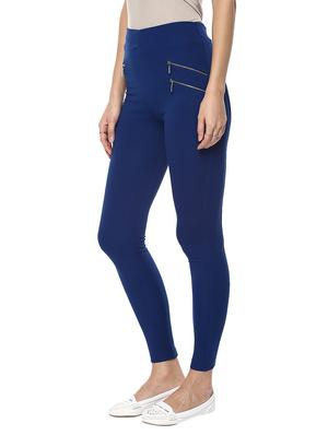 blue viscose jeggings - 12095987 - Standard Image - 2