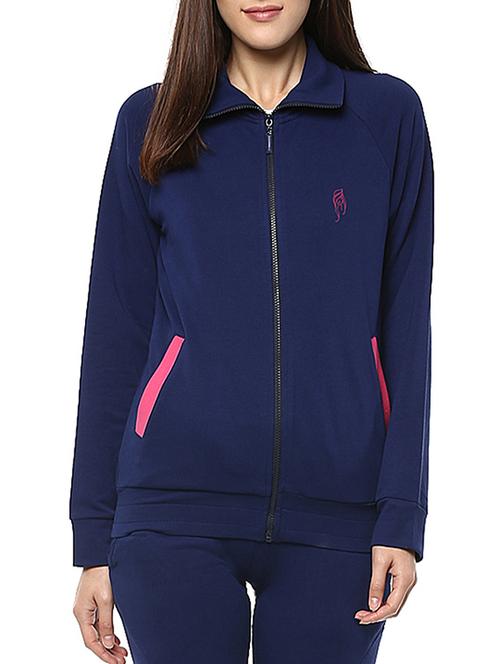 navy blue cotton jacket - 12095995 - Standard Image - 1