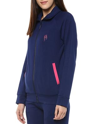 navy blue cotton jacket - 12095995 - Standard Image - 2