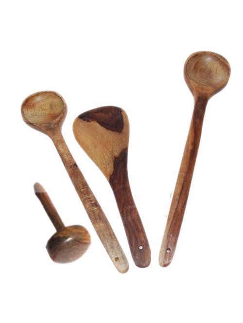 desi karigar wooden 3 ladles & 1 masher - 12096669 -  Standard Image - 0