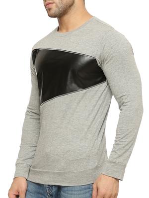 grey cotton cut and sew t-shirt - 12097555 - Standard Image - 2