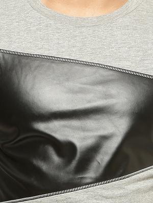 grey cotton cut and sew t-shirt - 12097555 - Standard Image - 4