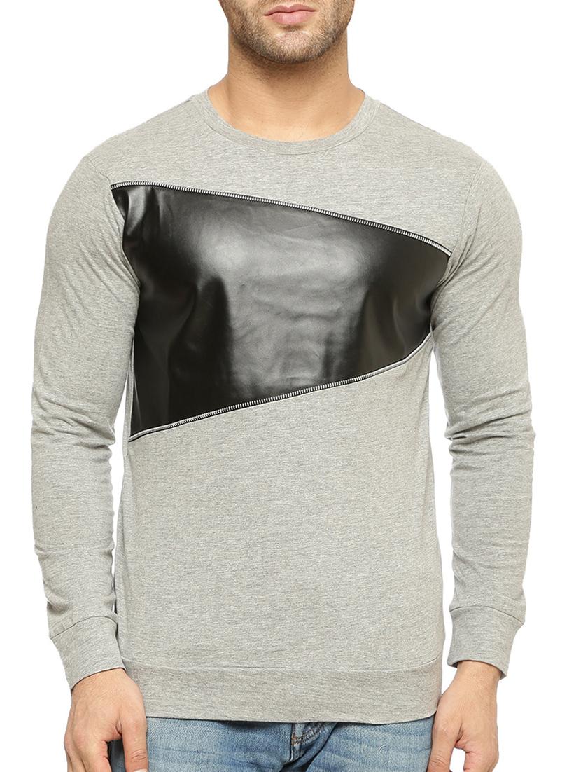 grey cotton cut and sew t-shirt - 12097555 - Zoom Image - 1