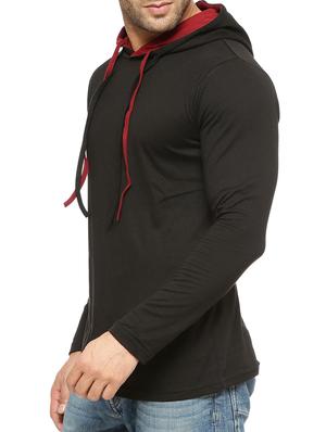 solid black cotton sweatshirt - 12097574 - Standard Image - 2