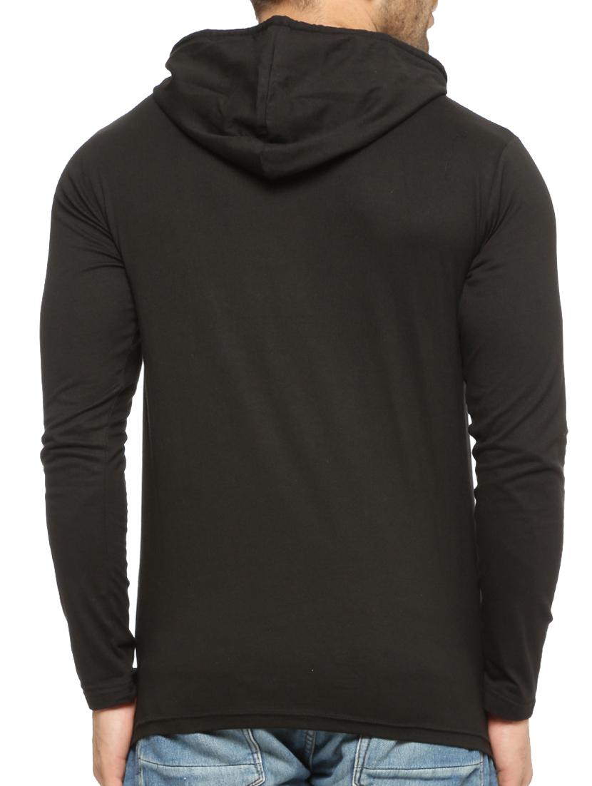 solid black cotton sweatshirt - 12097574 - Zoom Image - 3