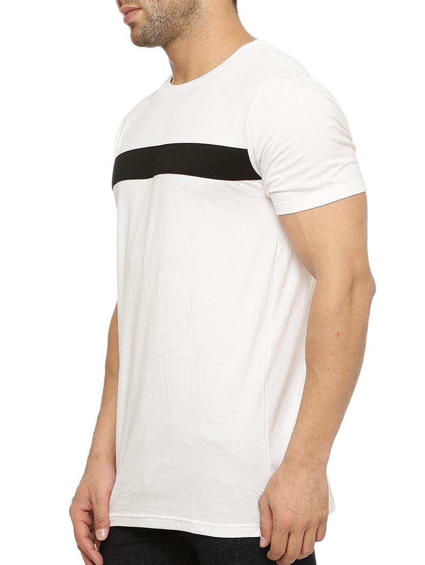 white cotton striped t-shirt - 12097580 - Zoom Image - 2