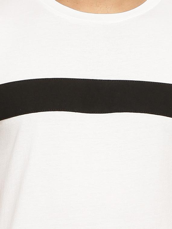 white cotton striped t-shirt - 12097580 - Zoom Image - 4