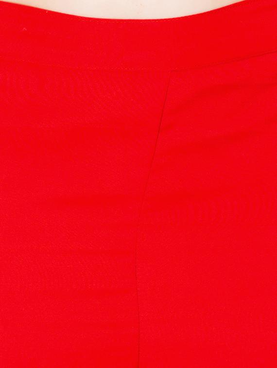 red polyester palazzos - 12102128 - Zoom Image - 4